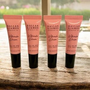 ⚫️ x4 DALLAS & JAMES SKINCARE CO. Watermelon Dream All-In-One Eye Cream 0.14 OZ